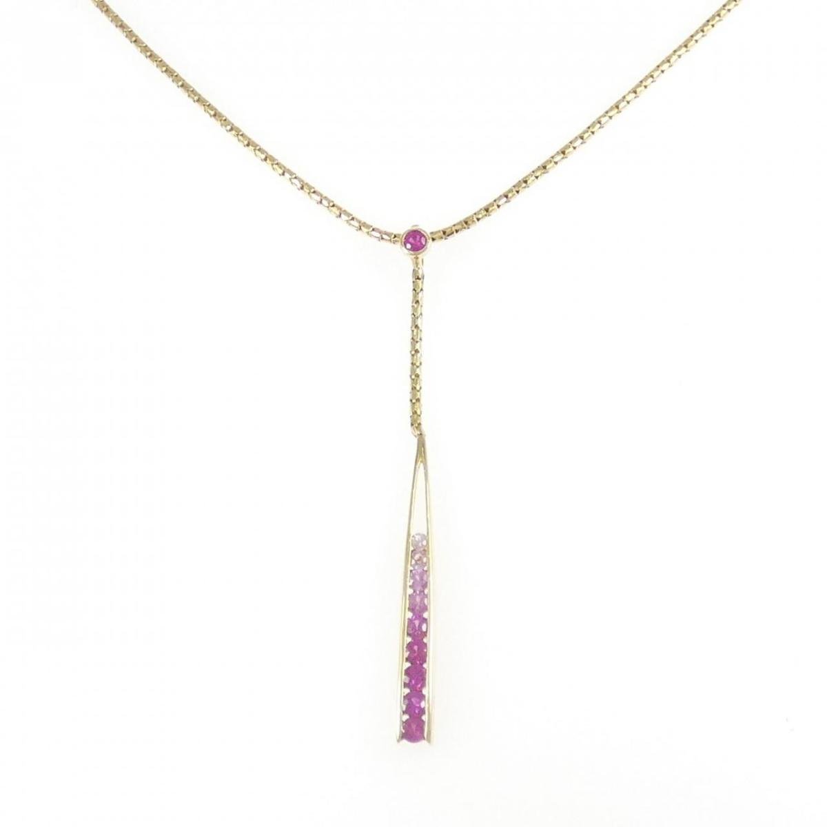 750YG/K18YG サファイヤ ネックレス 0.50CT【中古】|KOMEHYO ONLINESTORE 店