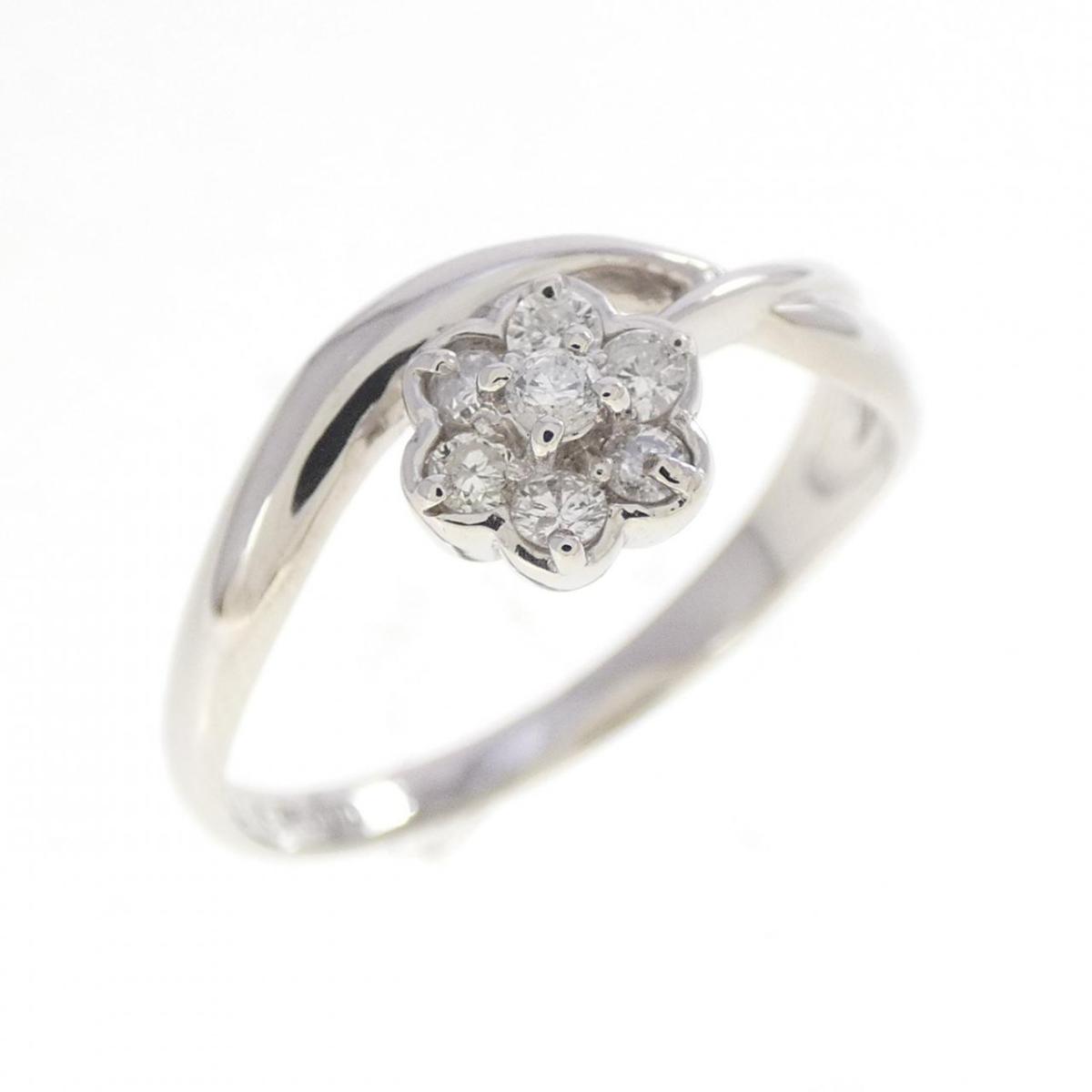 PT900 フラワー ダイヤモンド リング 0.15CT【中古】｜KOMEHYO ONLINESTORE 店