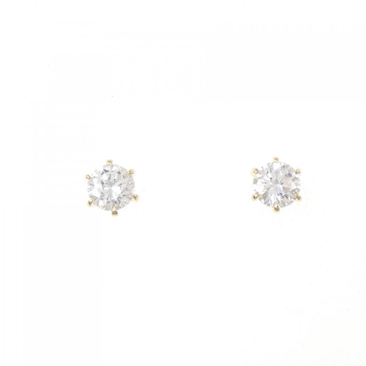 【リメイク】K18YG/ST ダイヤモンド ピアス 0.255CT 0.260CT F SI1-2 VG-Good【中古】|KOMEHYO ONLINESTORE 店