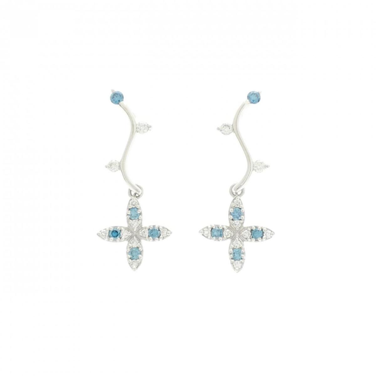 K18WG/K14WG ダイヤモンド ピアス 0.40CT【中古】｜KOMEHYO ONLINESTORE 店