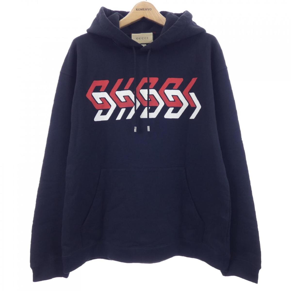 グッチ GUCCI ミラープリント 681210 XJDV3 パーカー【中古】｜KOMEHYO ONLINESTORE 店 42,360円