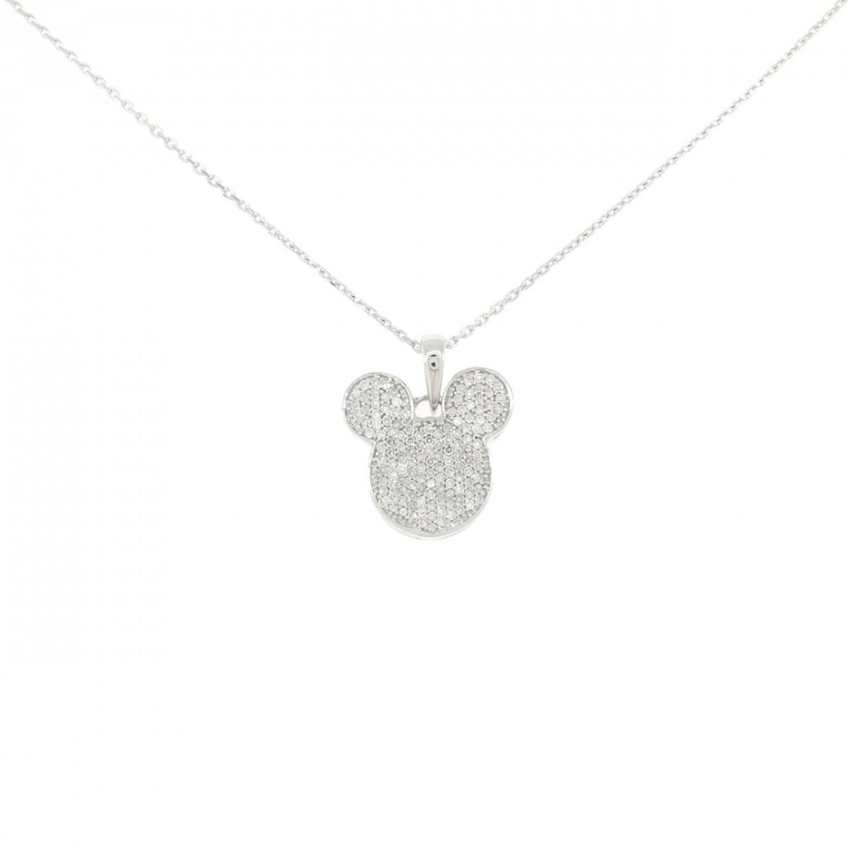 K18WG/750WG ダイヤモンド ネックレス 0.30CT【中古】｜KOMEHYO ONLINESTORE 店 99,330円