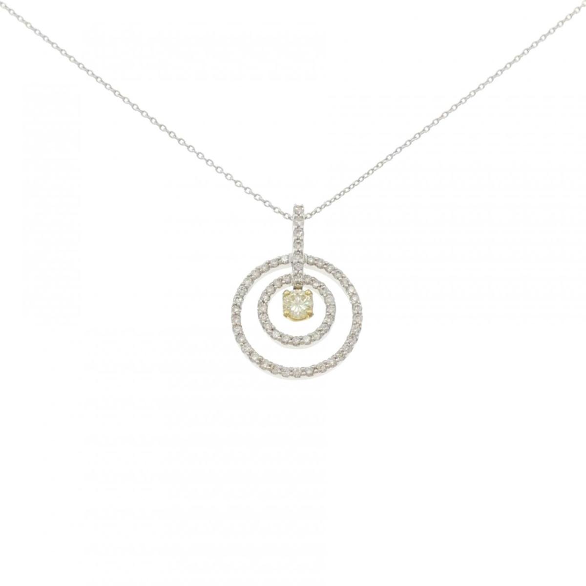 K18WG/K18YG ダイヤモンド ネックレス 0.206CT【中古】|KOMEHYO ONLINESTORE 店