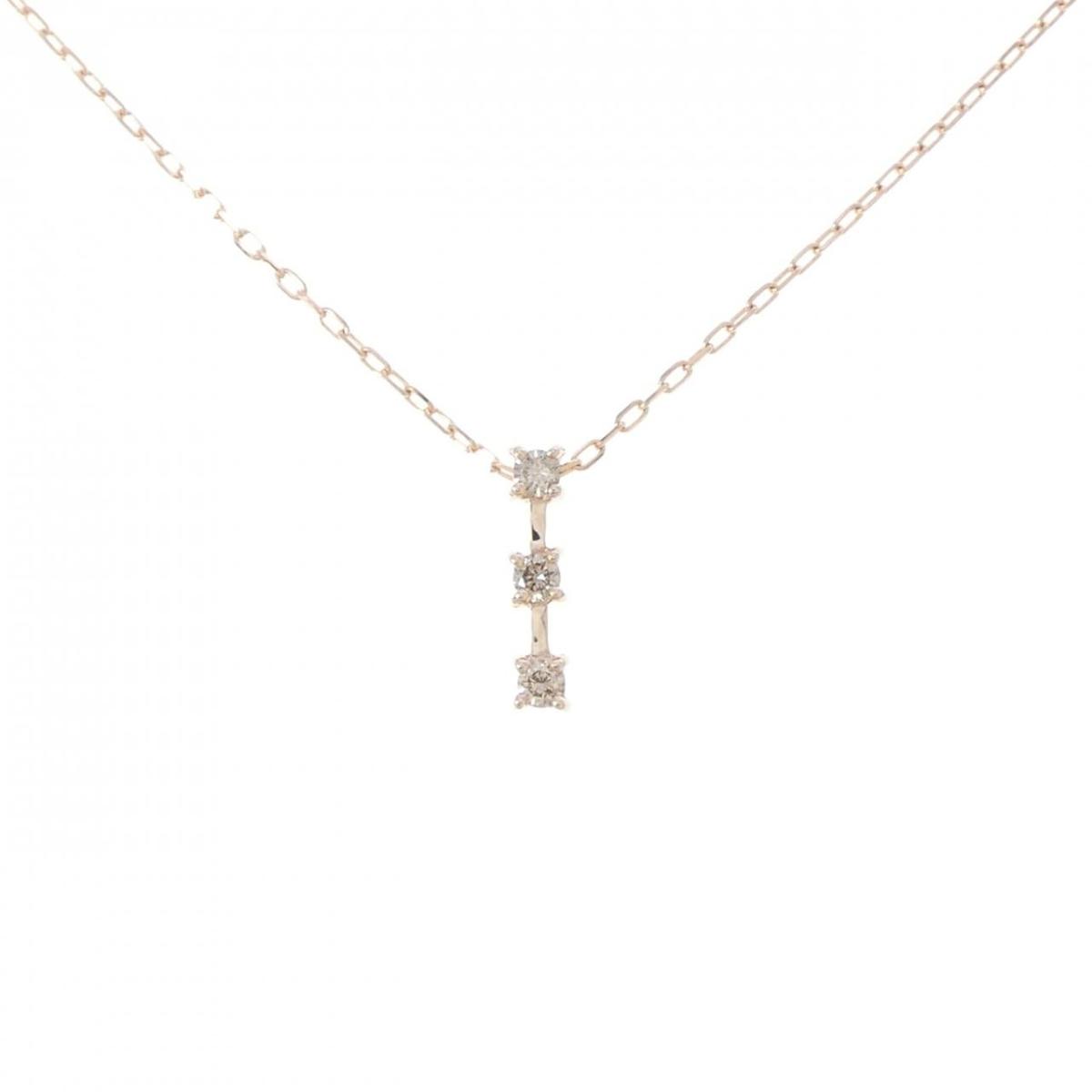 K10PG ダイヤモンド ネックレス 0.10CT【中古】|KOMEHYO ONLINESTORE 店