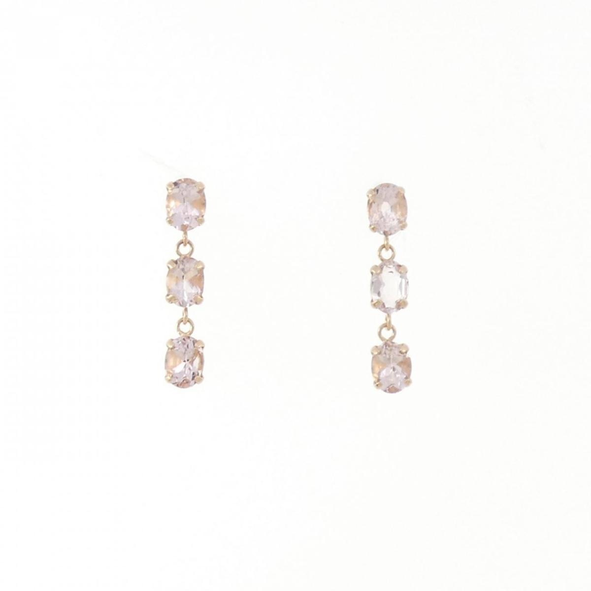 K18PG モルガナイト ピアス 0.68CT【中古】｜KOMEHYO ONLINESTORE 店