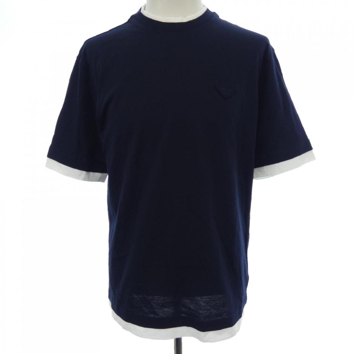 プラダ PRADA トライアングルロゴ UJN912 SOOO 11CD Tシャツ【中古】｜KOMEHYO ONLINESTORE 店