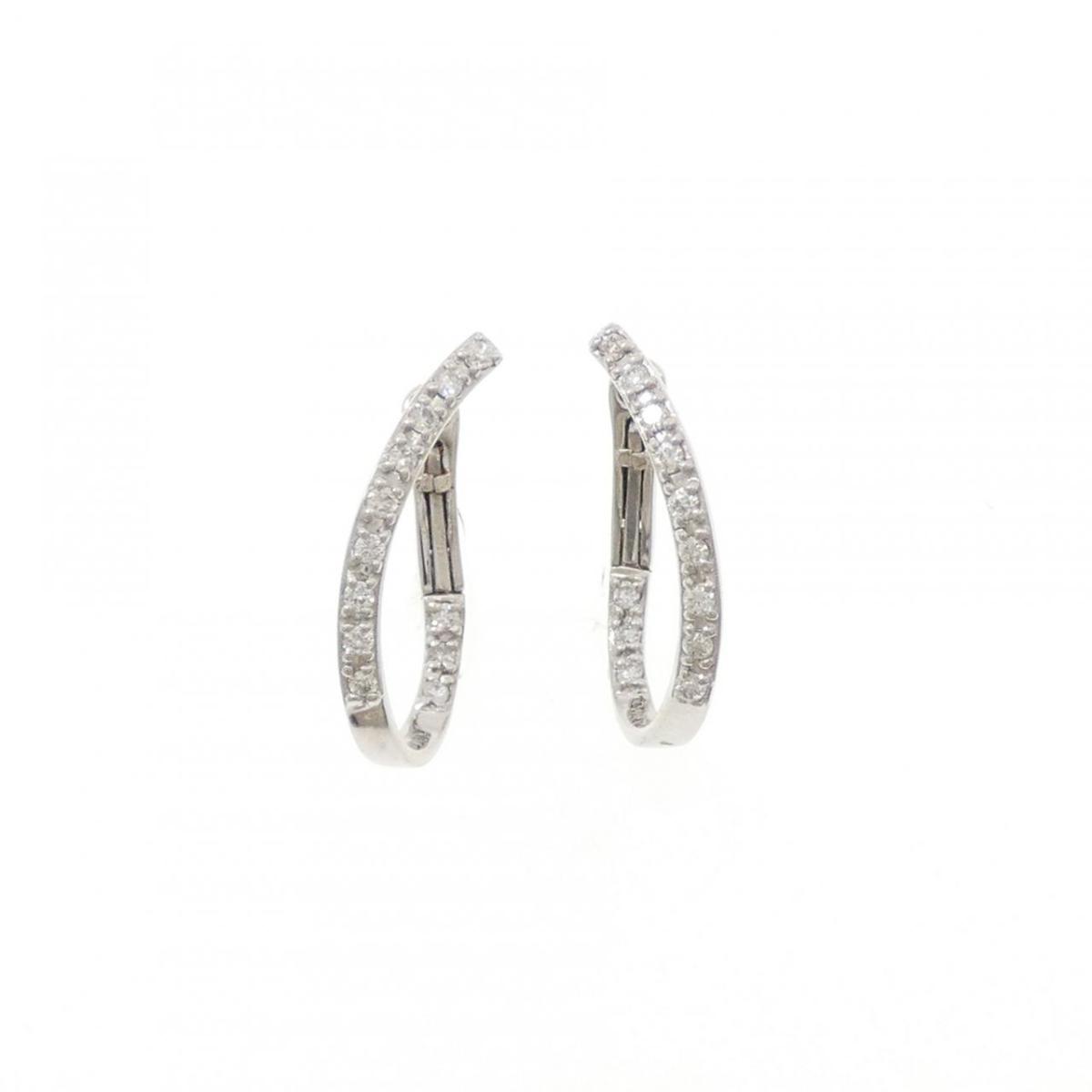 K18WG ダイヤモンド ピアス 0.20CT【中古】|KOMEHYO ONLINESTORE 店