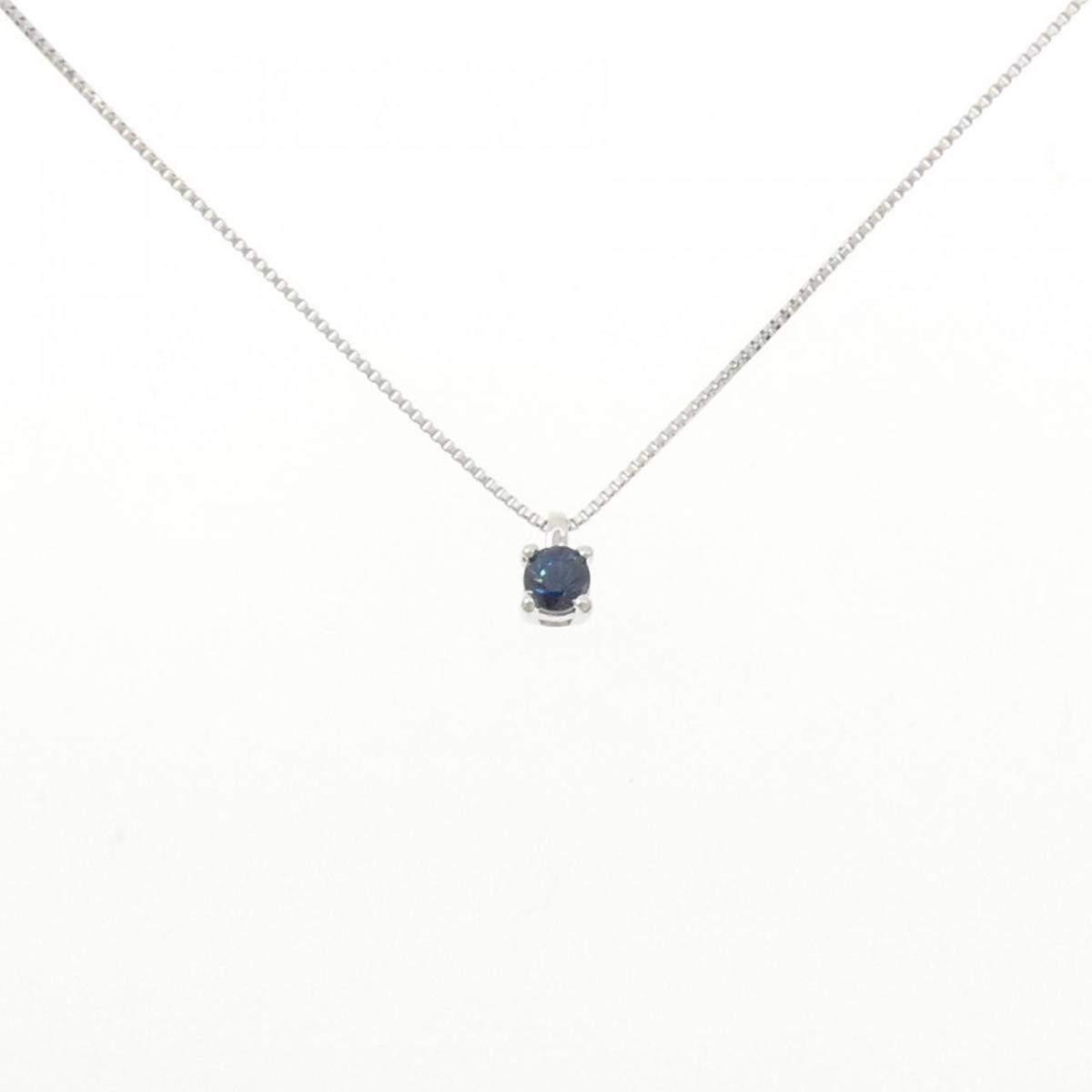 K18WG サファイヤ ネックレス 0.12CT【中古】｜KOMEHYO ONLINESTORE 店