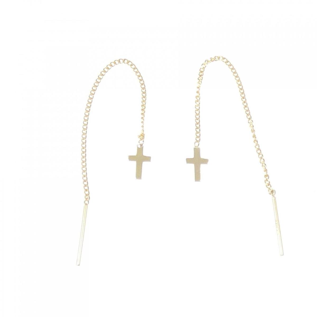K18YG クロス ピアス【中古】|KOMEHYO ONLINESTORE 店