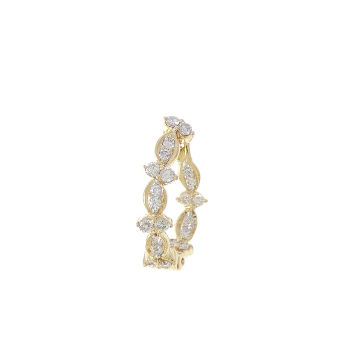 K18YG ダイヤモンド ピアス 片耳【中古】｜KOMEHYO ONLINESTORE 店