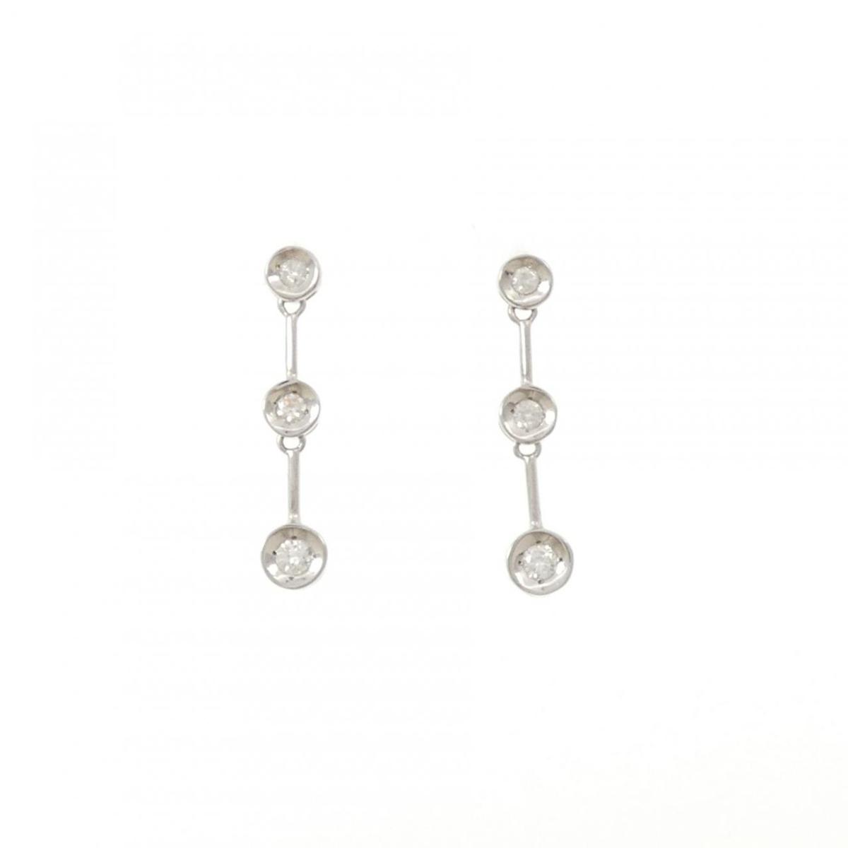 K14WG ダイヤモンド ピアス 0.20CT【中古】｜KOMEHYO ONLINESTORE 店