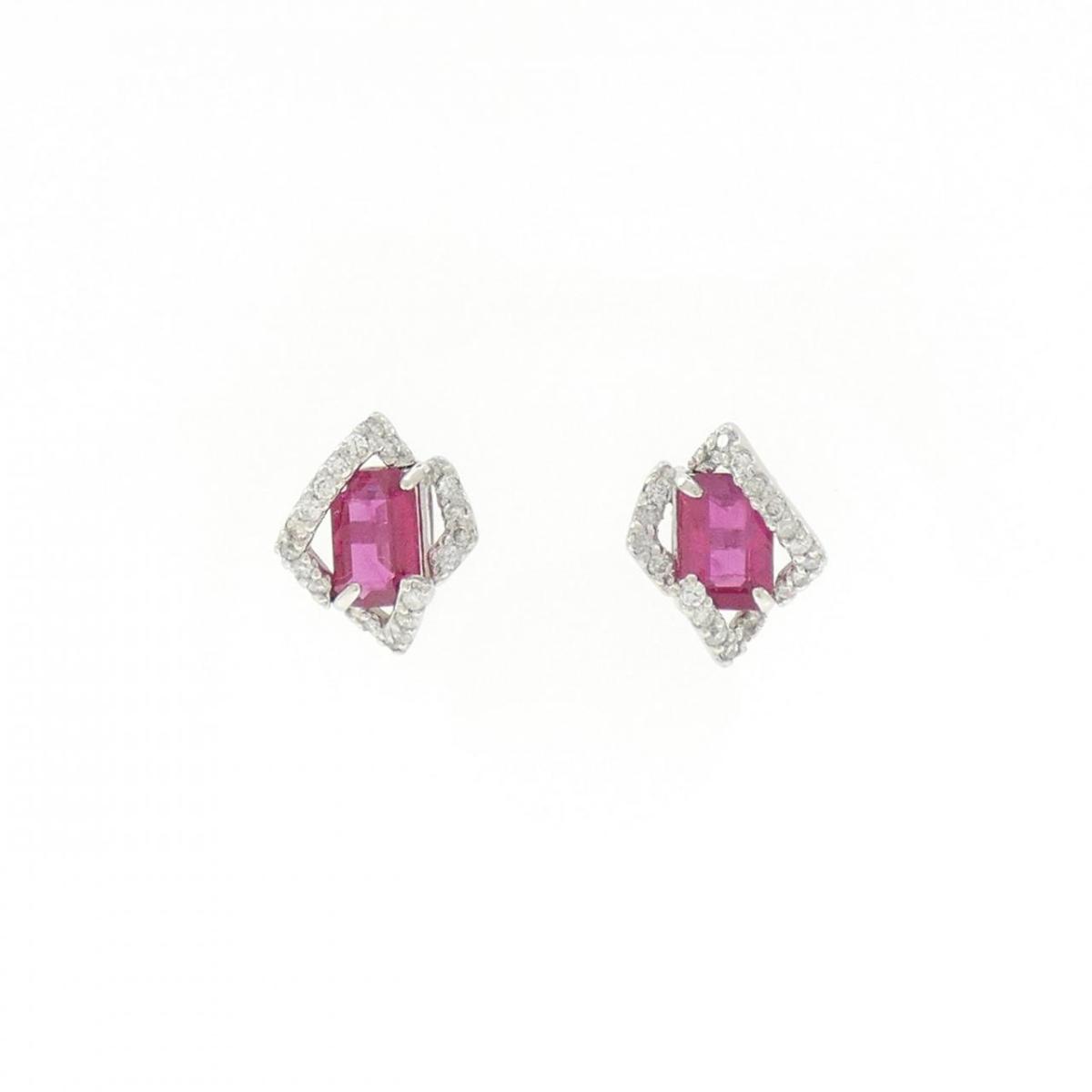 PT900 ルビー ピアス 1.32CT【中古】|KOMEHYO ONLINESTORE 店