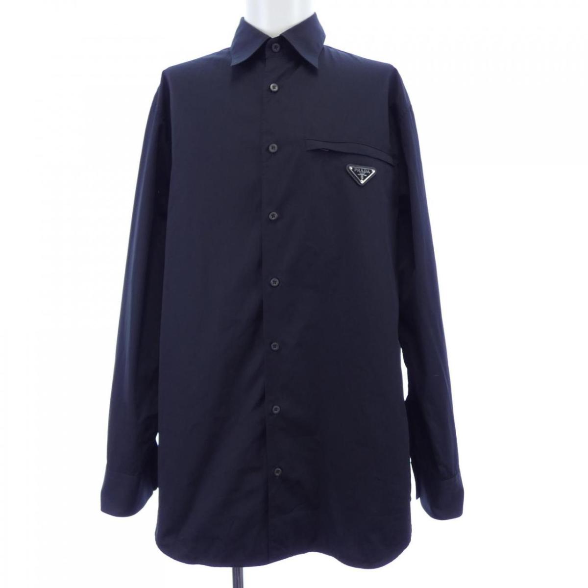 プラダ PRADA トライアングルロゴ UCN549 SOOO 1XV2 シャツ【中古】｜KOMEHYO ONLINESTORE 店