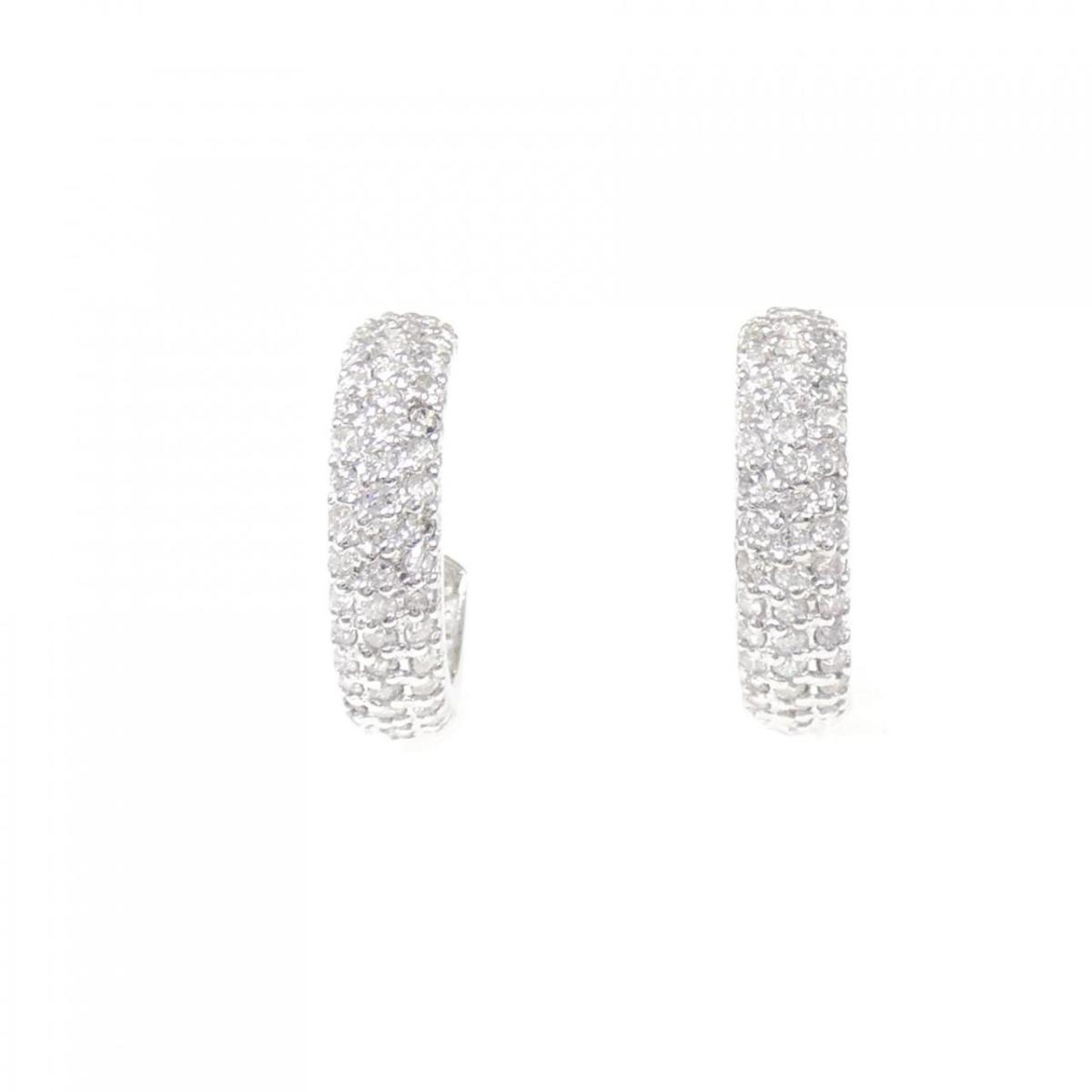 K18WG ダイヤモンド ピアス 1.00CT【中古】｜KOMEHYO ONLINESTORE 店