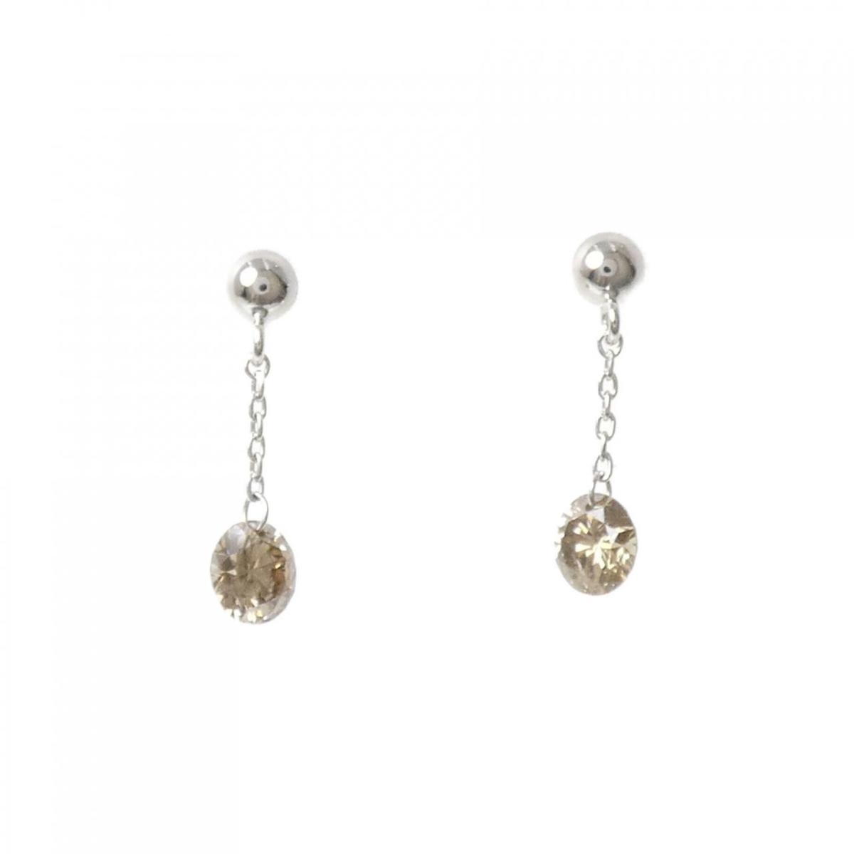 K18WG ダイヤモンド ピアス 0.50CT【中古】|KOMEHYO ONLINESTORE 店