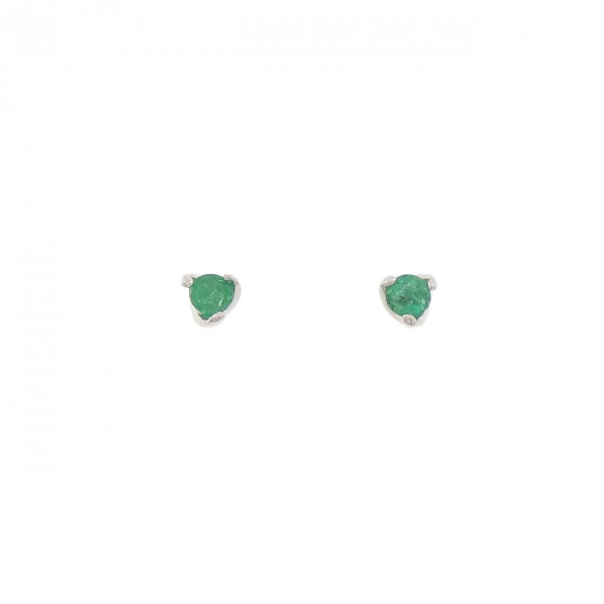 PT900 エメラルド ピアス【中古】|KOMEHYO ONLINESTORE 店