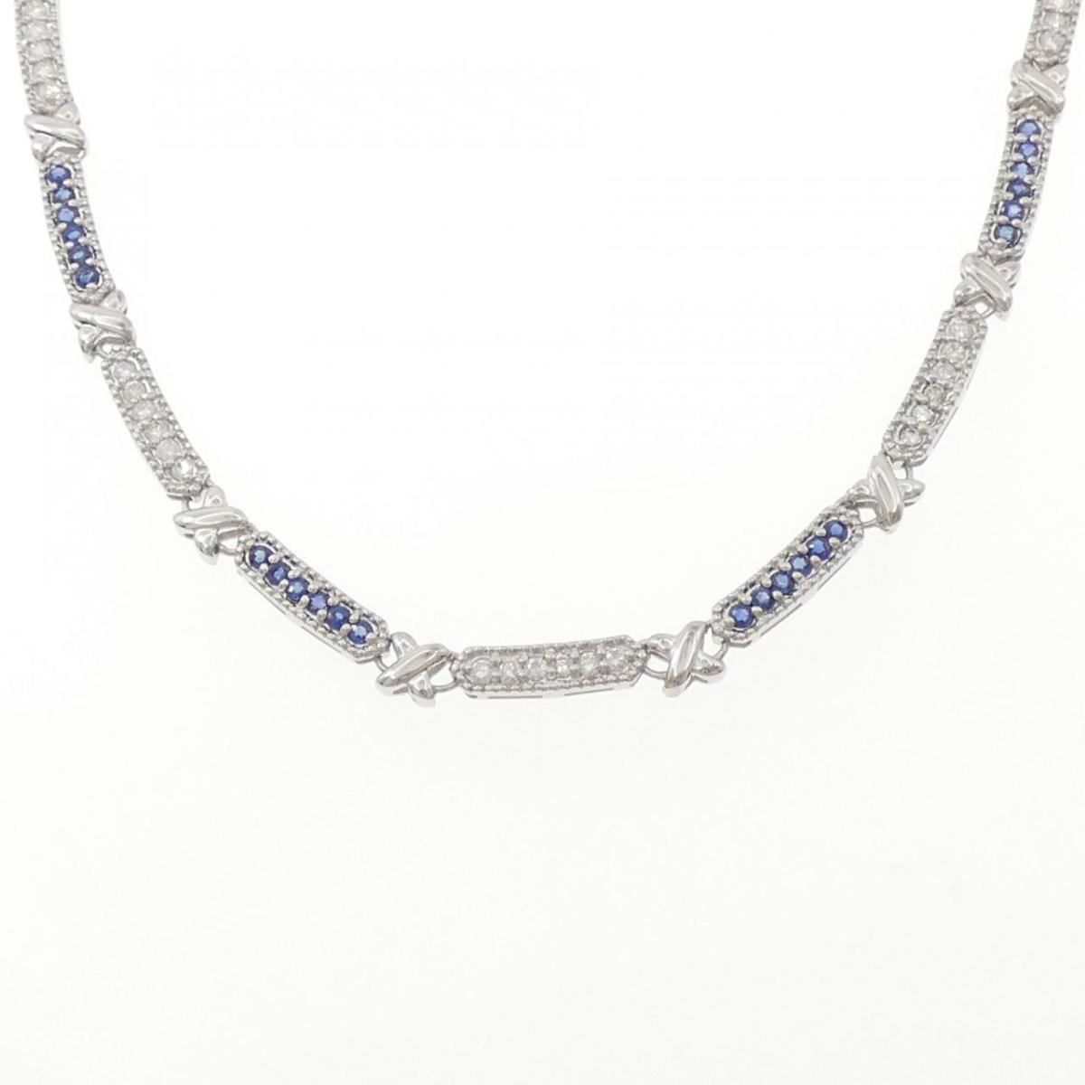 PT850 サファイヤ ネックレス 2.26CT【中古】|KOMEHYO ONLINESTORE 店