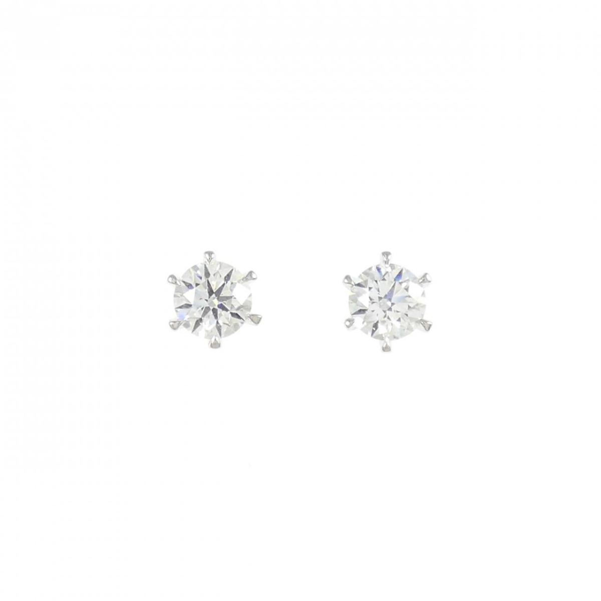 【リメイク】PT900/ST ダイヤモンド ピアス 0.252CT 0.255CT D VVS2-VS2 3EXT-H&C【中古】｜KOMEHYO ONLINESTORE 店