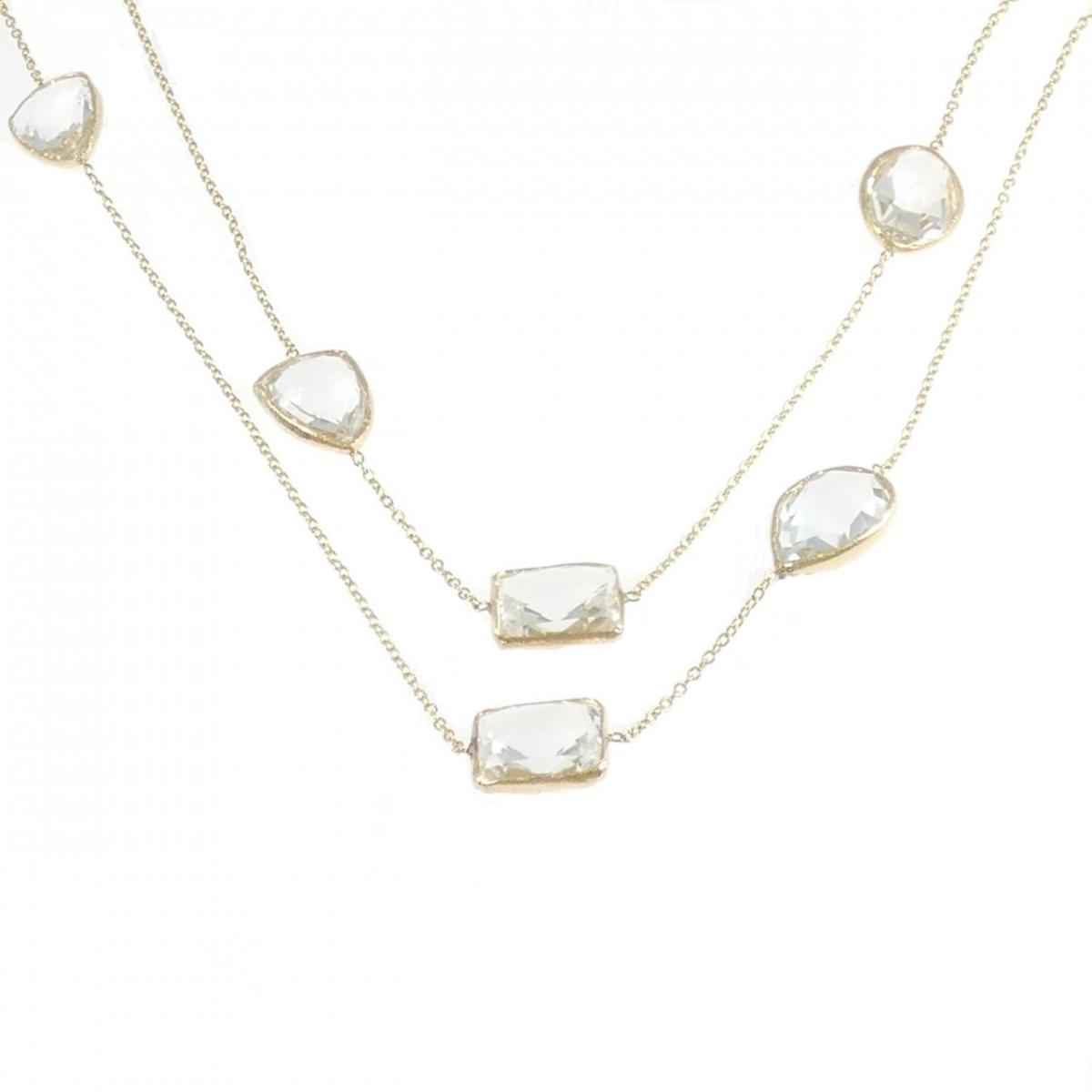K14YG ホワイトトパーズ ネックレス【中古】|KOMEHYO ONLINESTORE 店