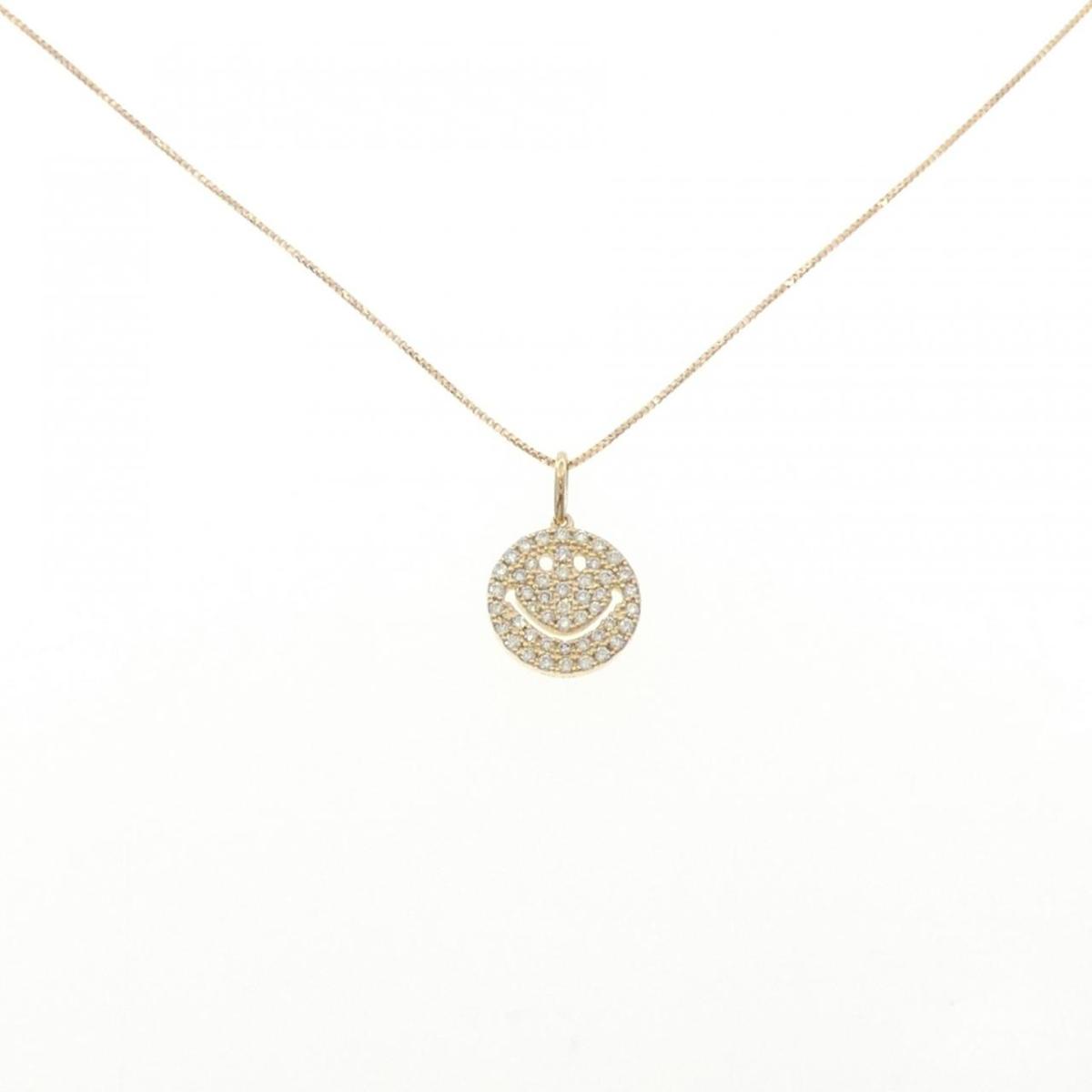 K18YG スマイル ダイヤモンド ネックレス 0.20CT【中古】｜KOMEHYO ONLINESTORE 店