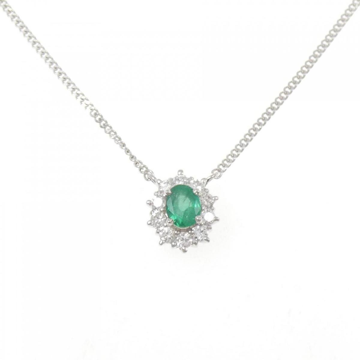 PT900/PT850 エメラルド ネックレス【中古】|KOMEHYO ONLINESTORE 店