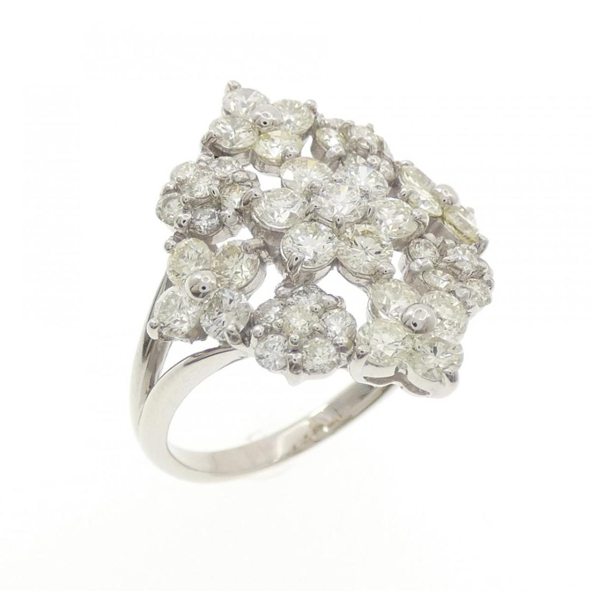 PT900 フラワー ダイヤモンド リング 2.00CT【中古】｜KOMEHYO ONLINESTORE 店 125,300円