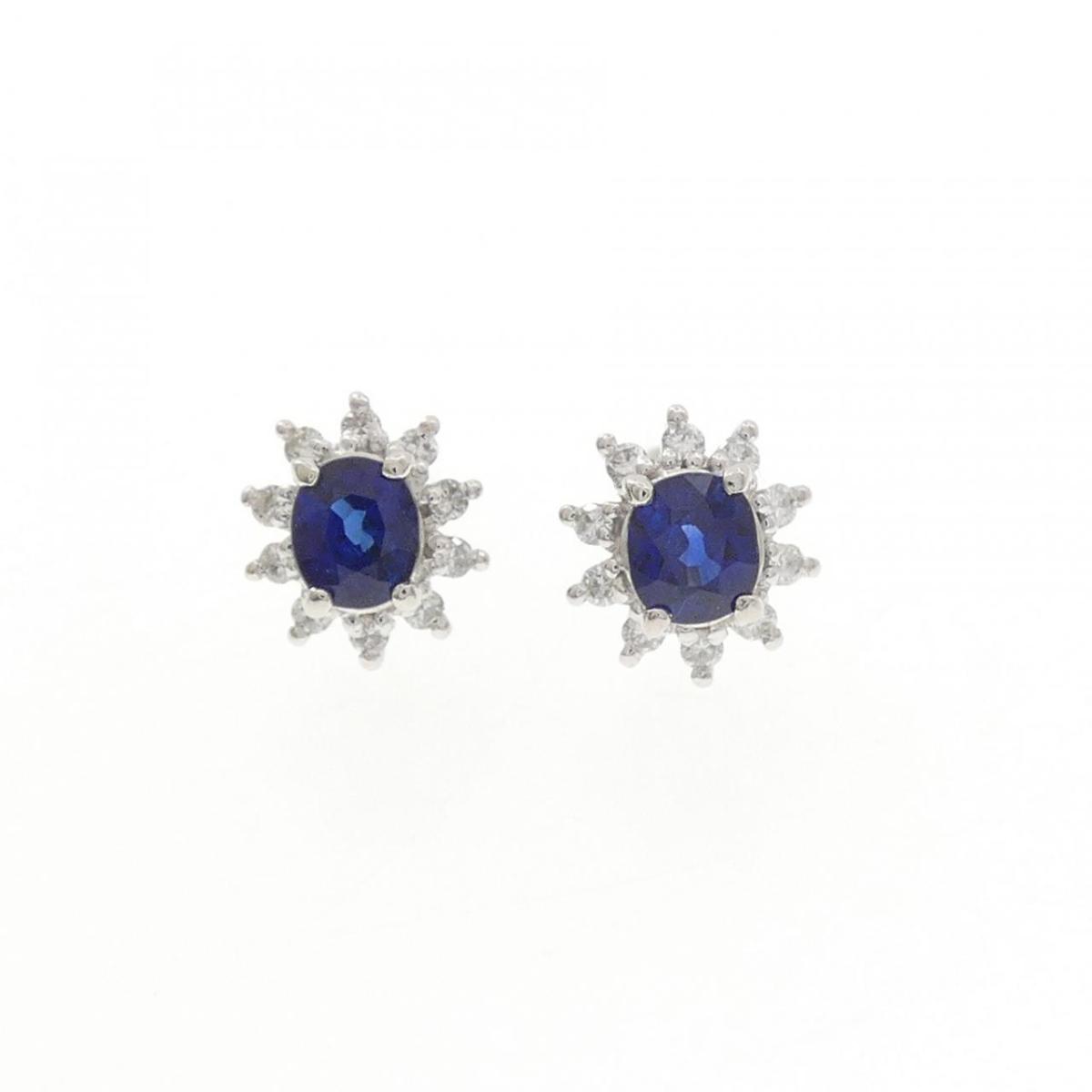 PT900 サファイヤ ピアス 0.70CT【中古】|KOMEHYO ONLINESTORE 店