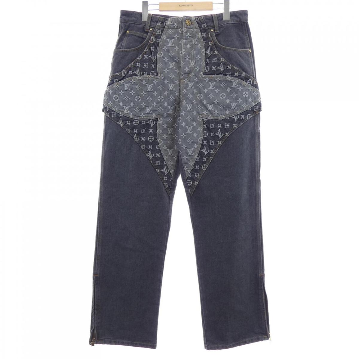 ルイヴィトン LOUIS VUITTON モノグラムフラワーデニムパンツ HPD92WY92 ジーンズ【中古】|KOMEHYO ONLINESTORE 店