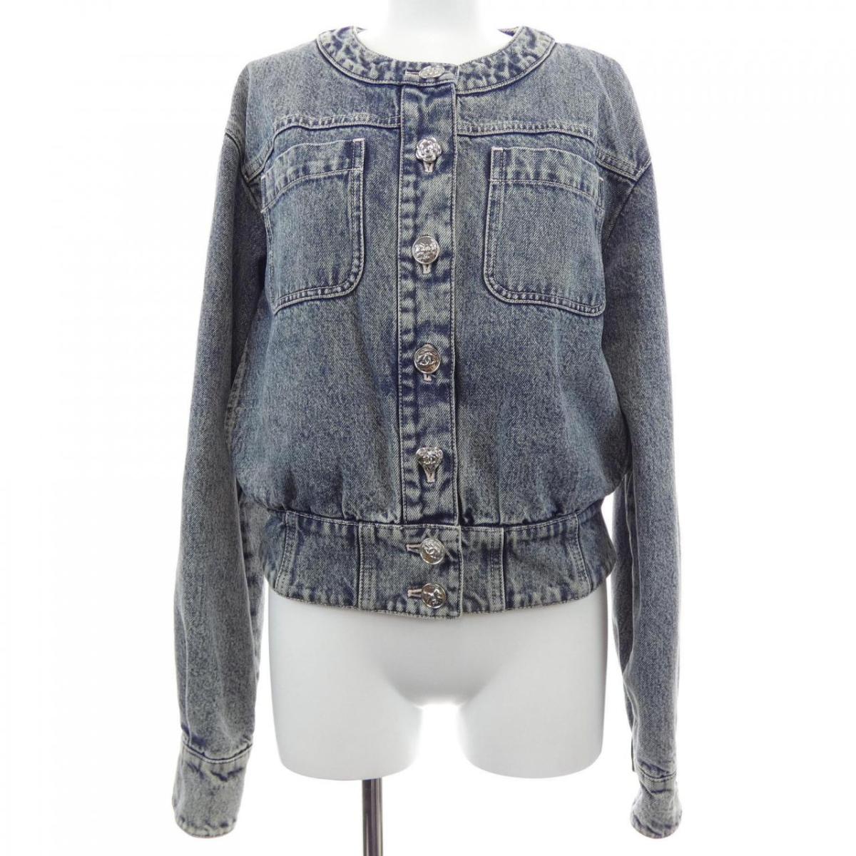 シャネル CHANEL LOOK26 P80310V72625 25B デニムジャケット【中古】｜KOMEHYO ONLINESTORE 店