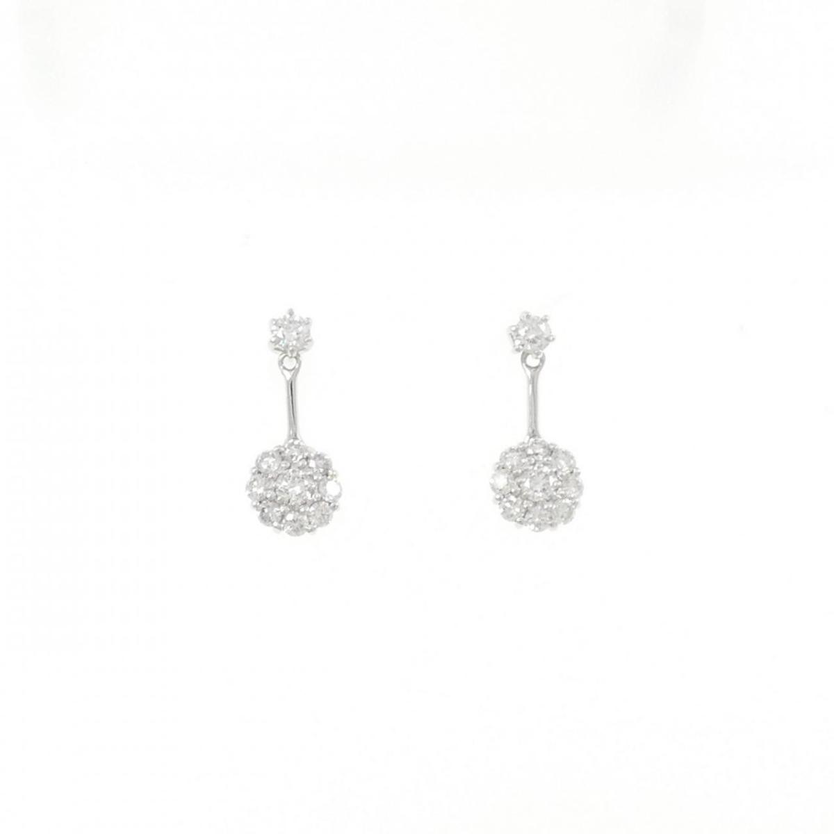 K18WG ダイヤモンド ピアス 0.46CT【中古】｜KOMEHYO ONLINESTORE 店
