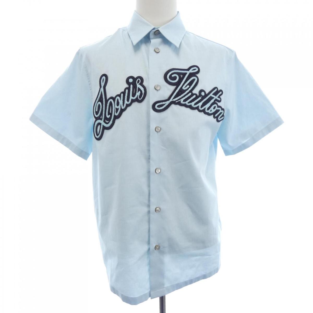ルイヴィトン LOUIS VUITTON エンブロイダードショートスリーブコットンシャツ HRS14WJXU S／Sシャツ【中古】｜KOMEHYO ONLINESTORE 店