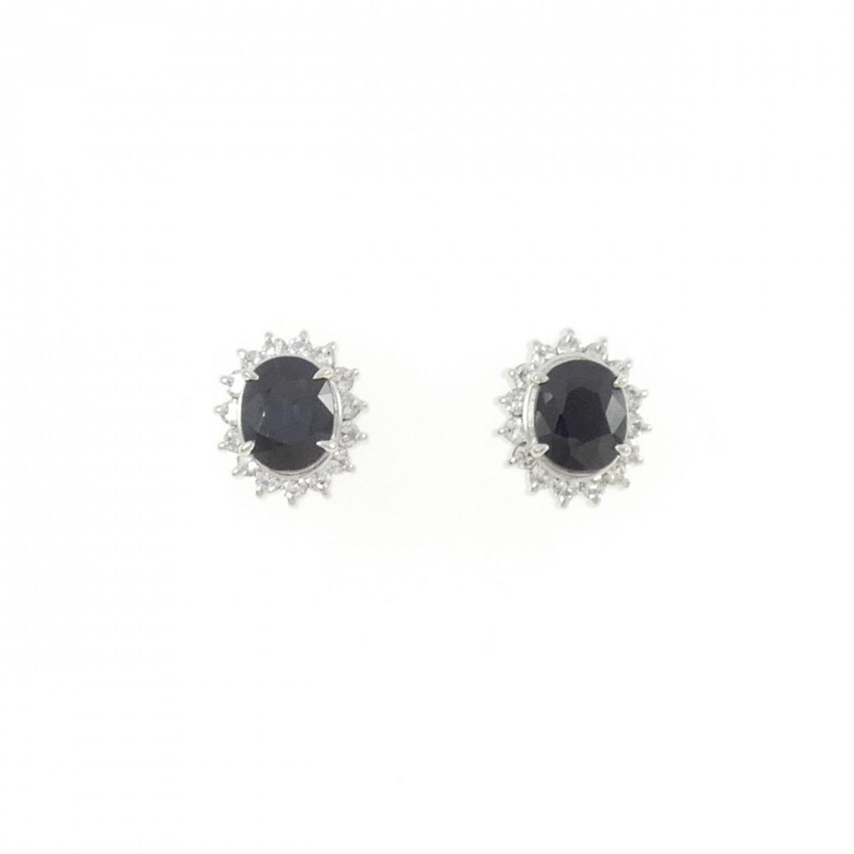 PT900 サファイヤ ピアス 1.86CT【中古】|KOMEHYO ONLINESTORE 店