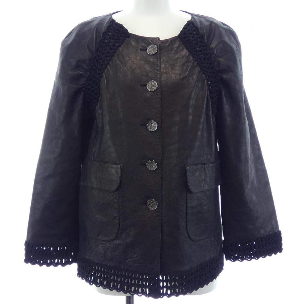 シャネル CHANEL P57938C00280 17C レザージャケット【中古】|KOMEHYO ONLINESTORE 店