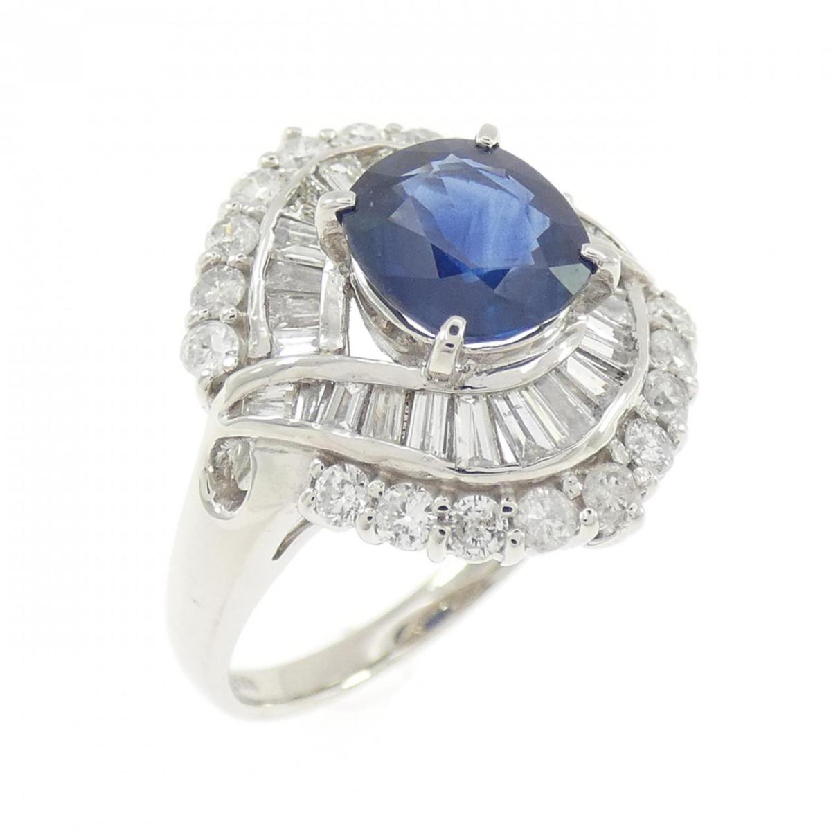 PT900 サファイヤ リング 1.646CT【中古】｜KOMEHYO ONLINESTORE 店