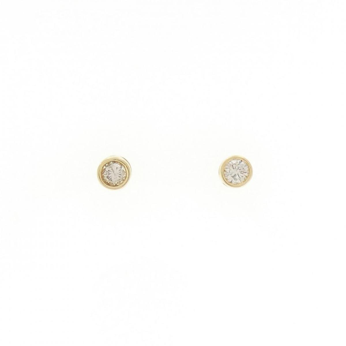 K18YG ソリティア ダイヤモンド ピアス 0.24CT【中古】｜KOMEHYO ONLINESTORE 店