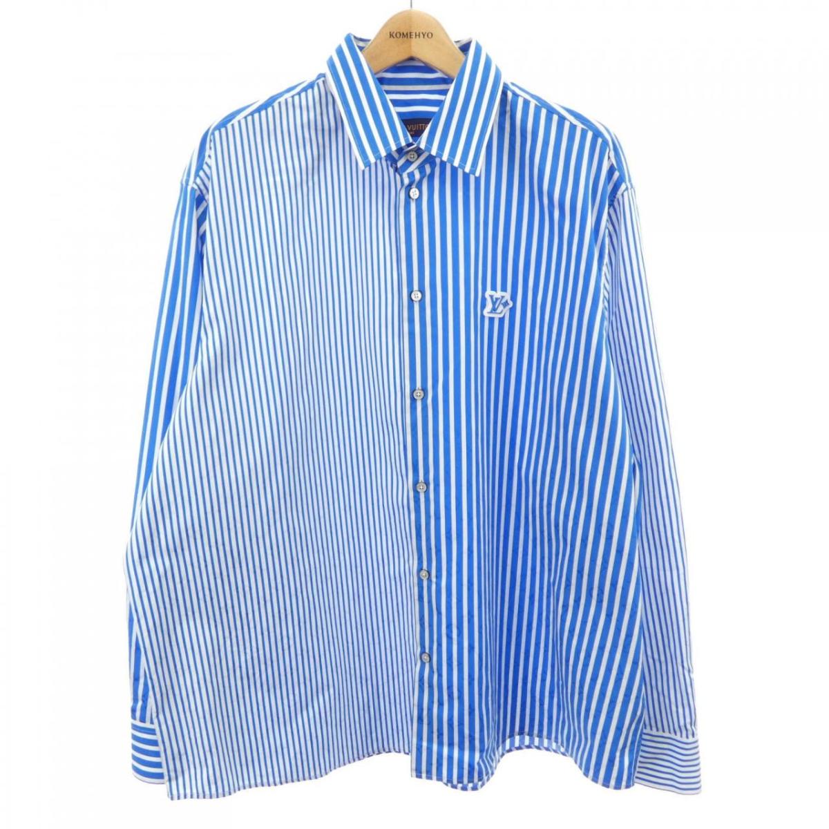 ルイヴィトン LOUIS VUITTON モノグラムパッチワークストライプシャツ HTS26WUVD シャツ【中古】|KOMEHYO ONLINESTORE 店