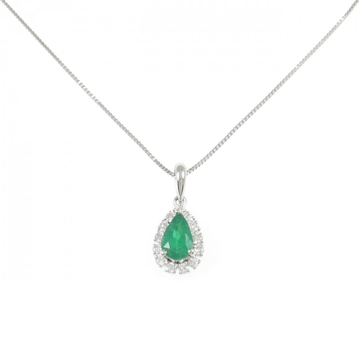 PT900/PT850 エメラルド ネックレス 0.66CT【中古】|KOMEHYO ONLINESTORE 店