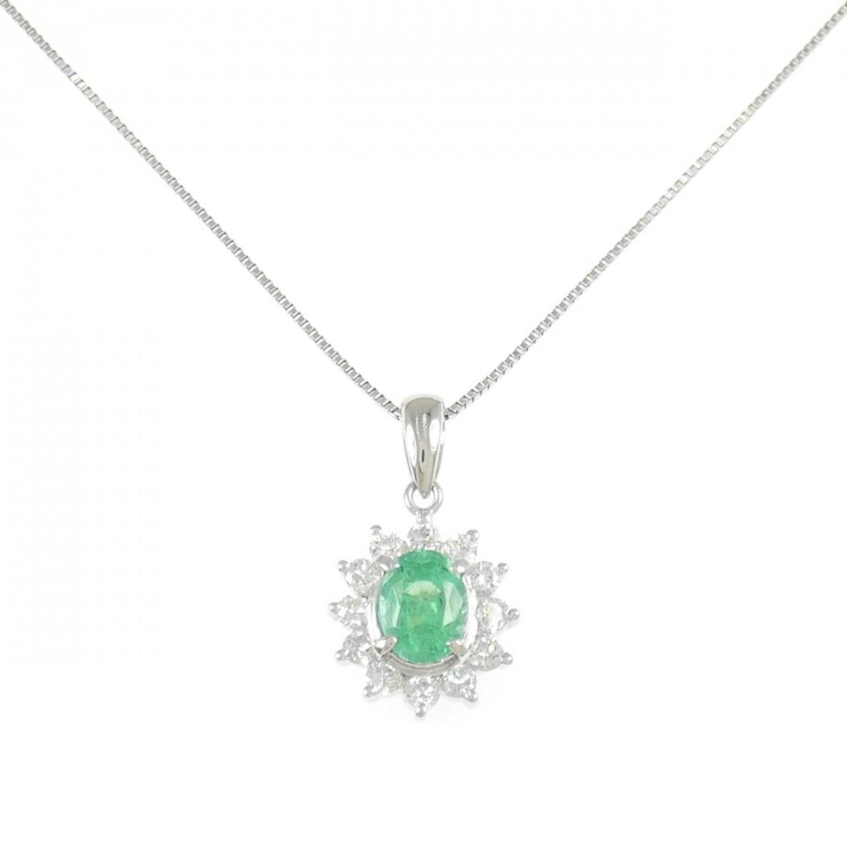 PT900/PT850 エメラルド ネックレス【中古】|KOMEHYO ONLINESTORE 店