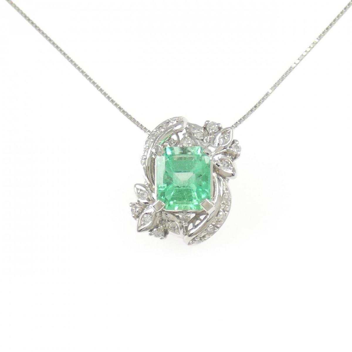 PT900/PT850 エメラルド ネックレス 2.38CT【中古】|KOMEHYO ONLINESTORE 店