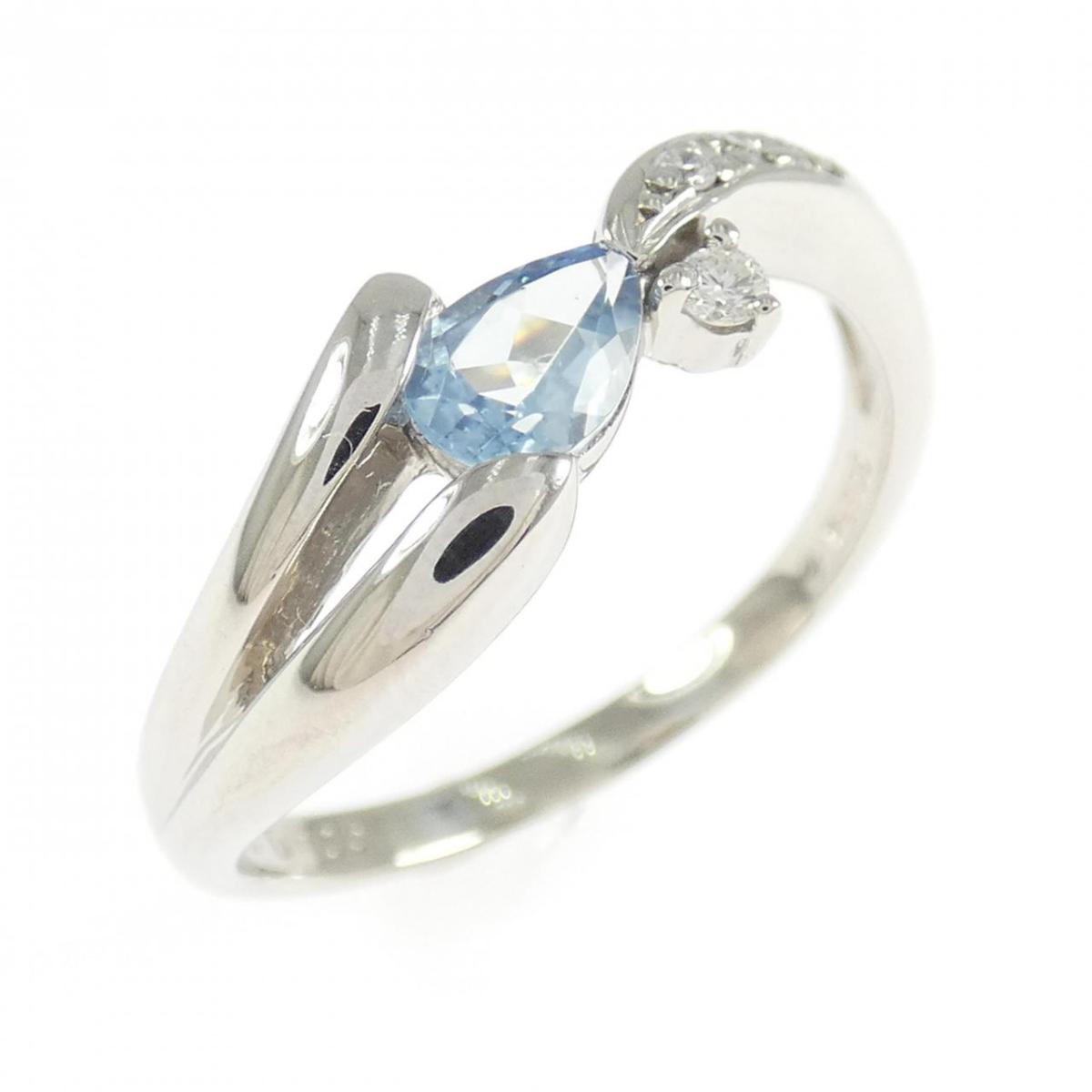PT900 アクアマリン リング 0.33CT【中古】｜KOMEHYO ONLINESTORE 店