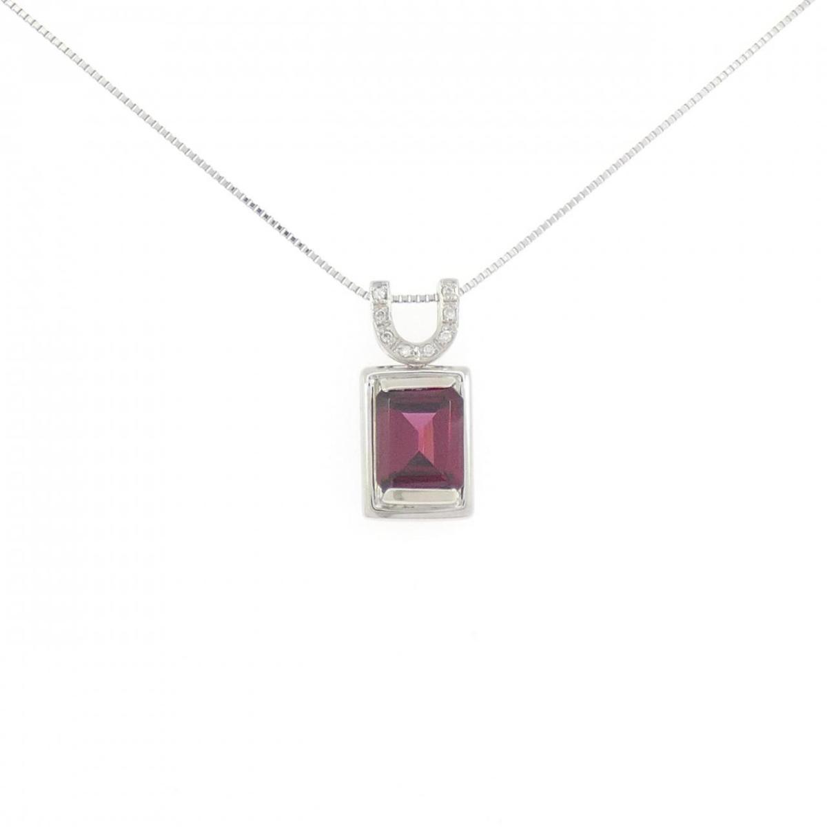 PT900/PT850 ガーネット ネックレス 2.68CT【中古】｜KOMEHYO ONLINESTORE 店