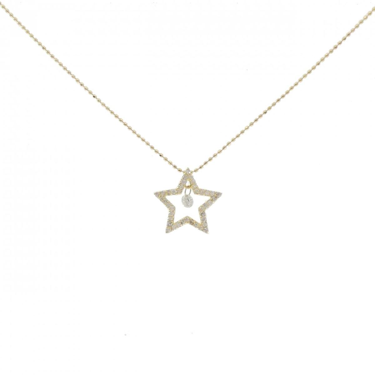K18YG スター ダイヤモンド ネックレス 0.35CT【中古】|KOMEHYO ONLINESTORE 店