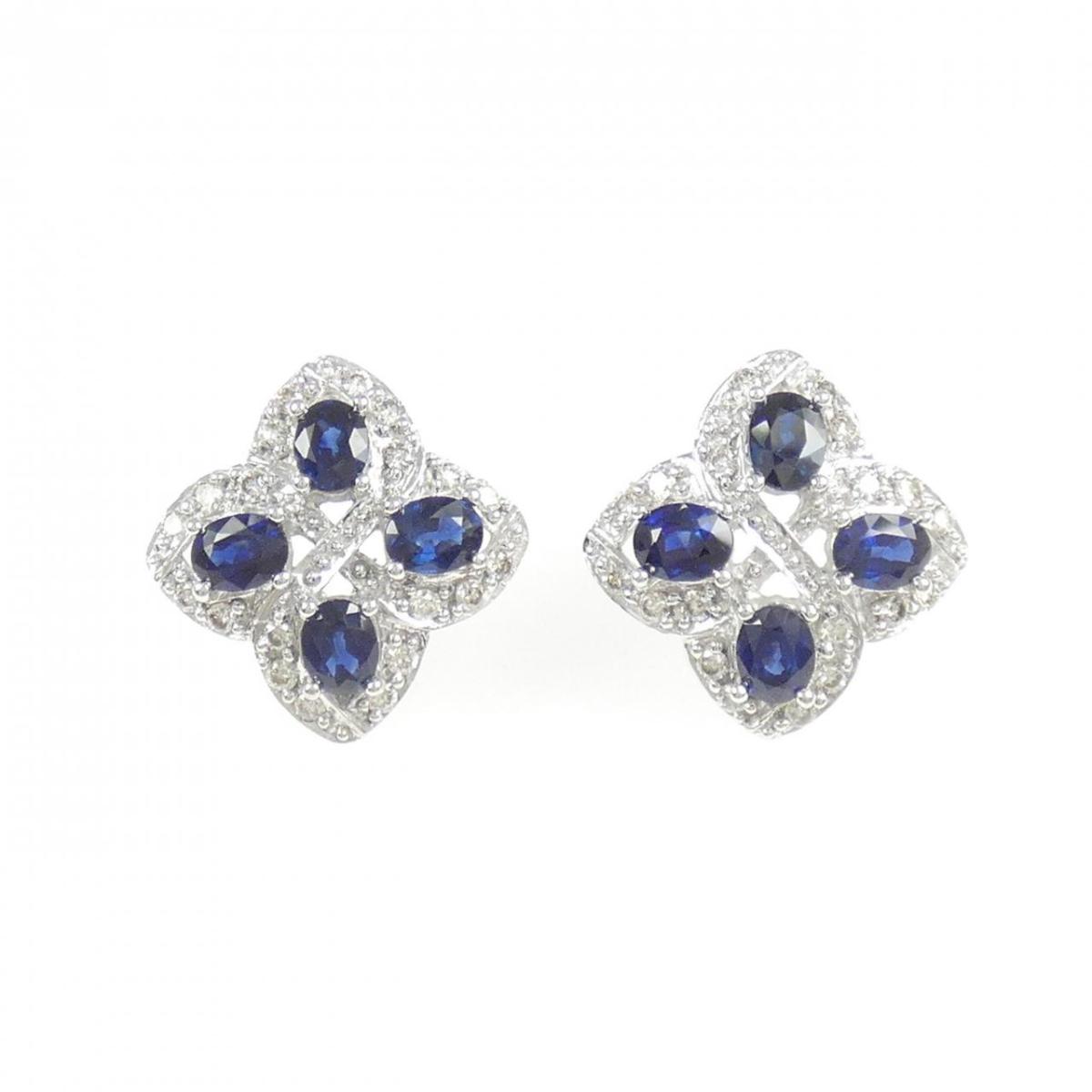 K18WG サファイヤ ピアス 1.20CT【中古】｜KOMEHYO ONLINESTORE 店 100,300円