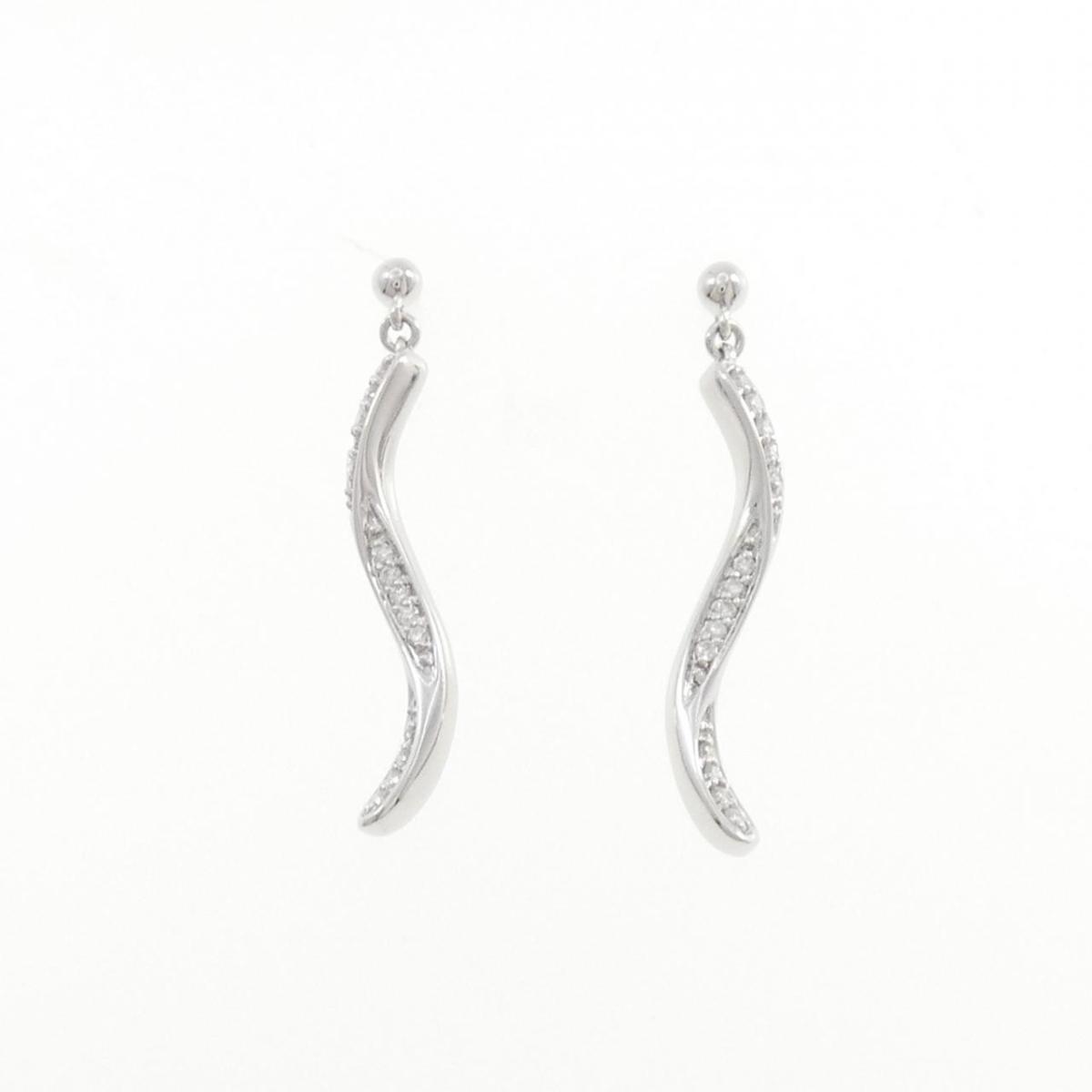K18WG ダイヤモンド ピアス 0.12CT【中古】｜KOMEHYO ONLINESTORE 店