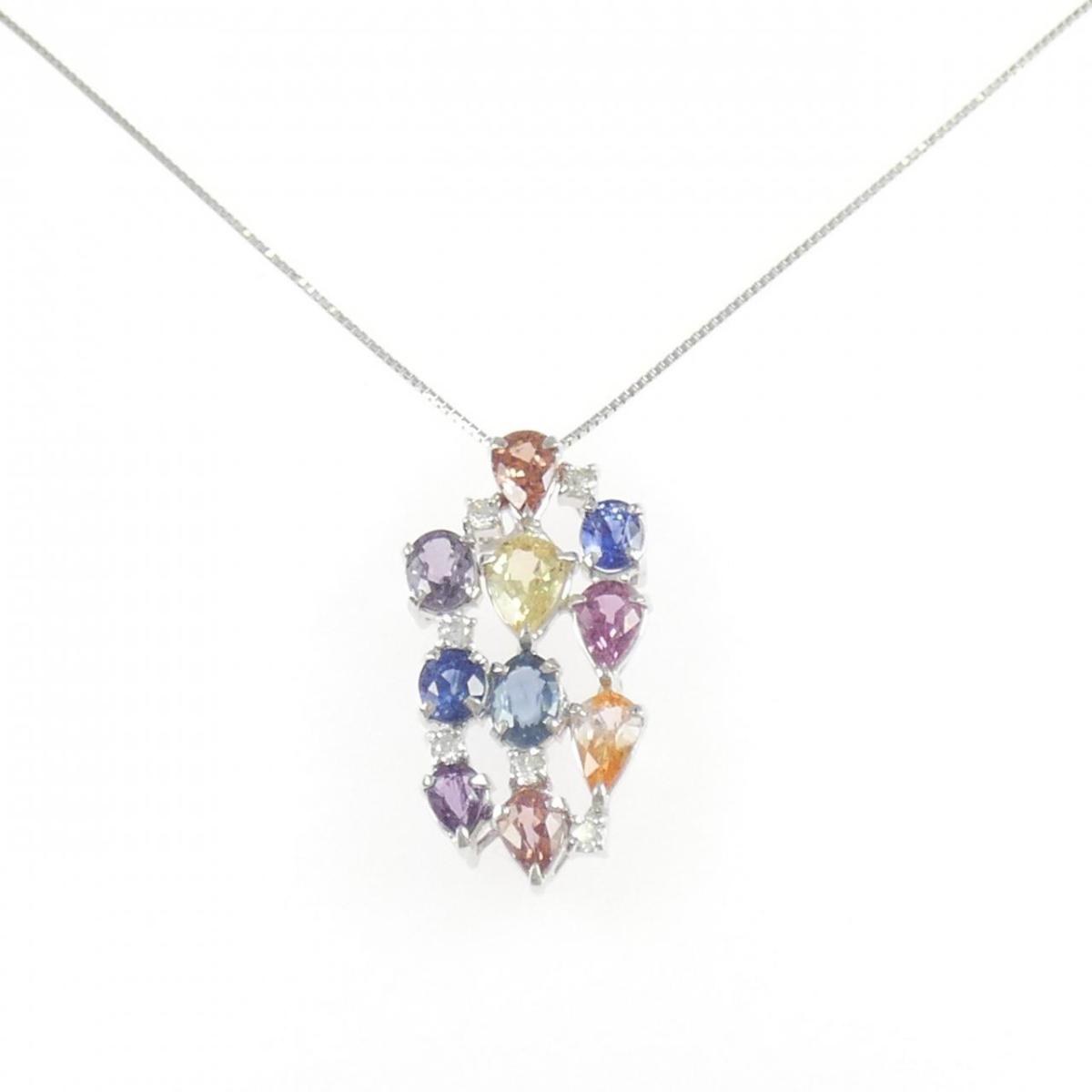 K18WG サファイヤ ネックレス 5.32CT【中古】|KOMEHYO ONLINESTORE 店
