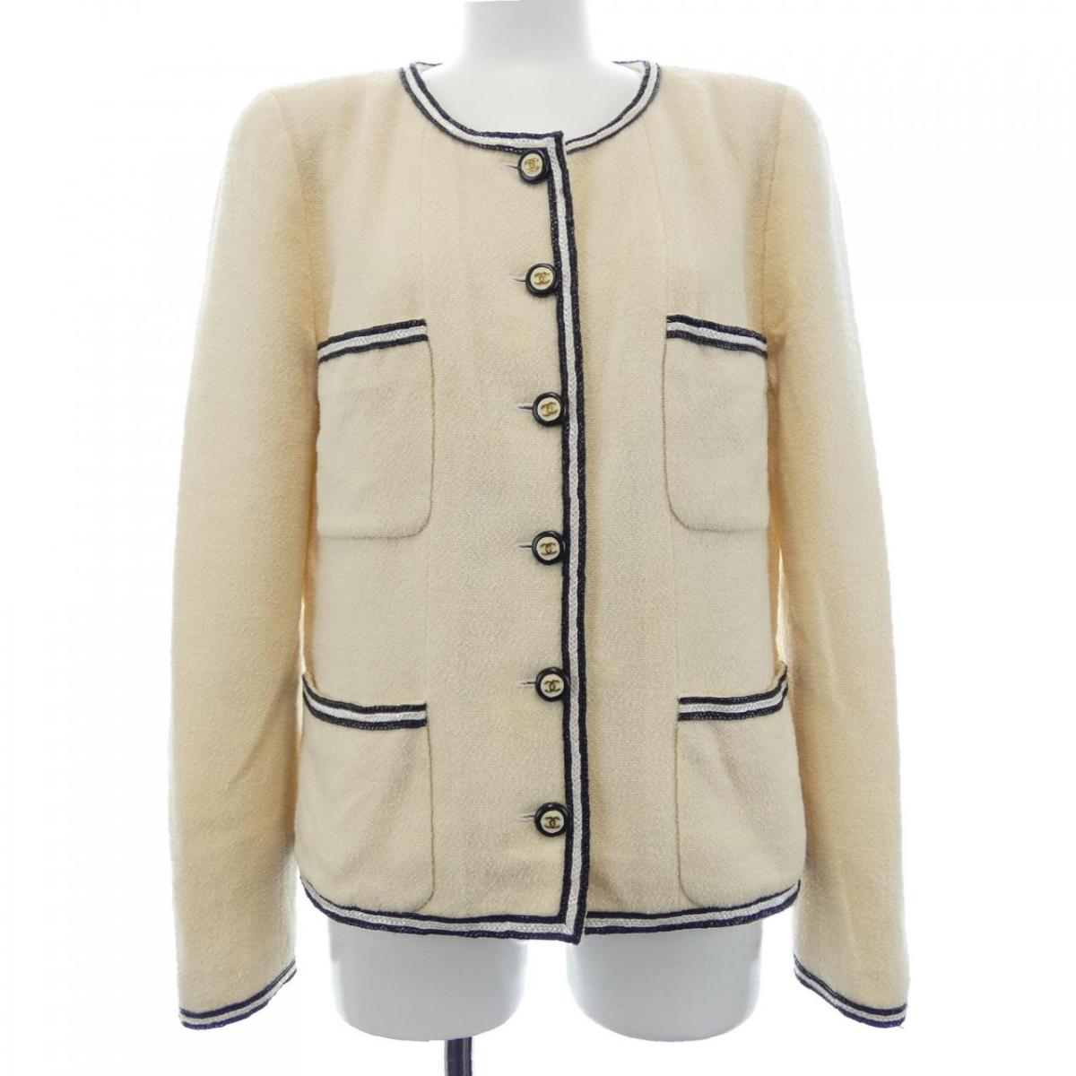 【ヴィンテージ】シャネル CHANEL P04834V04021 95P ノーカラージャケット【中古】｜KOMEHYO ONLINESTORE 店
