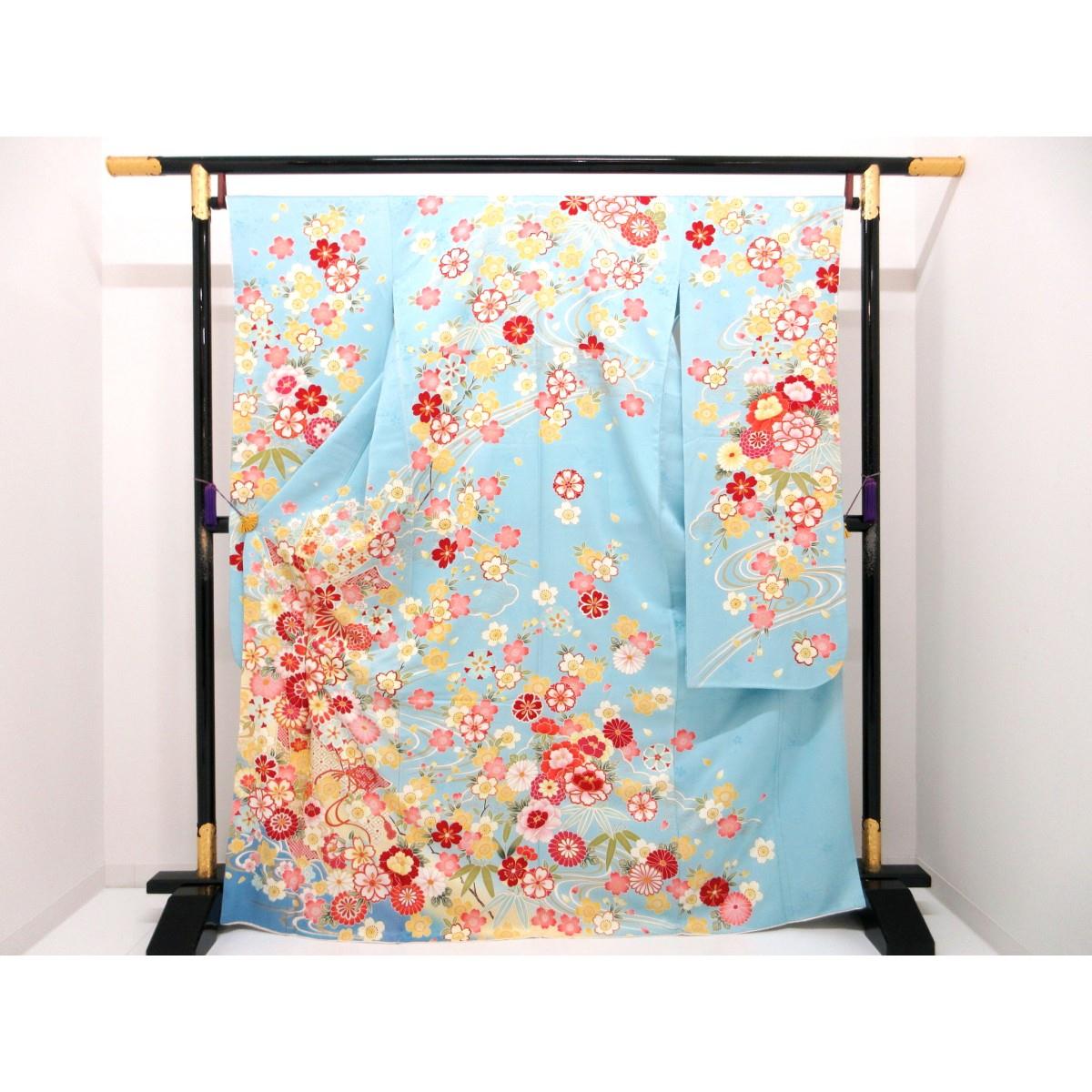 振袖 友禅金彩加工 ボカシ染【中古】|KOMEHYO ONLINESTORE 店