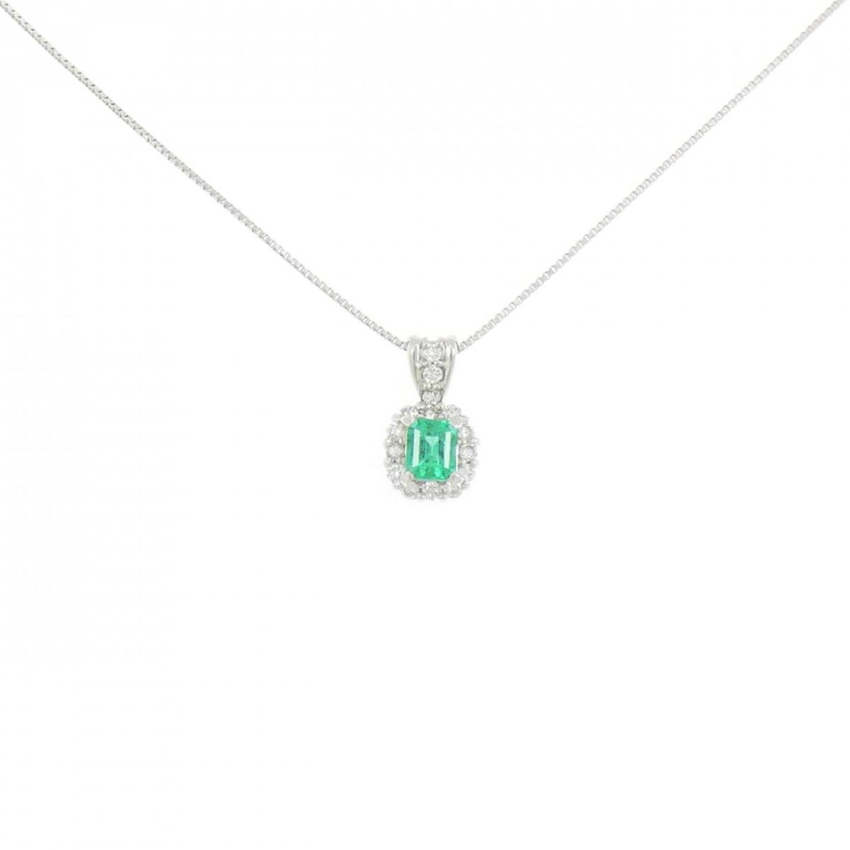 PT900/PT850 エメラルド ネックレス 0.26CT【中古】｜KOMEHYO ONLINESTORE 店