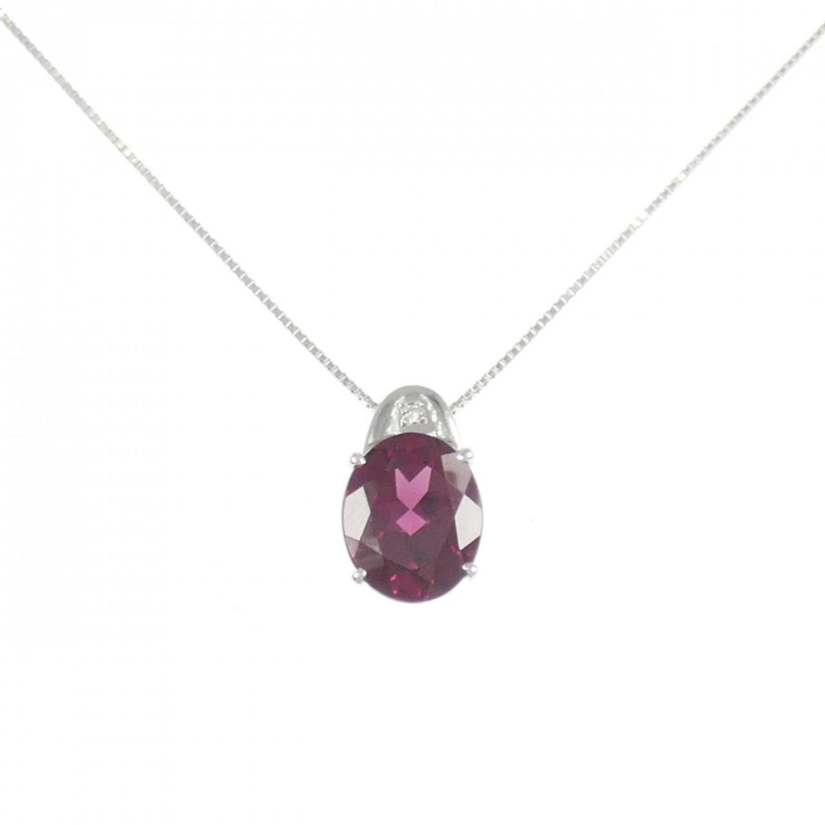 K18WG ガーネット ネックレス 4.08CT【中古】|KOMEHYO ONLINESTORE 店