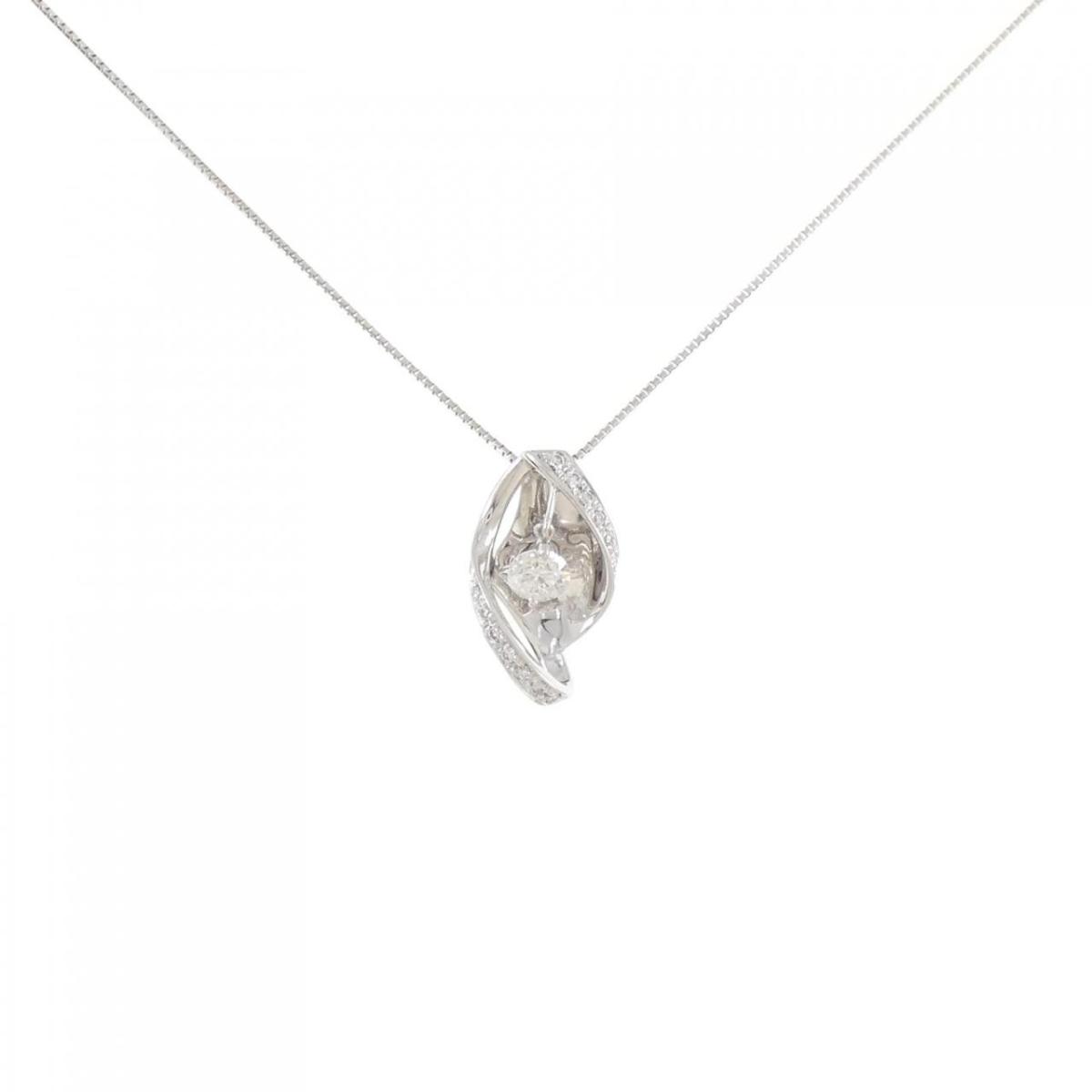 K18WG ダイヤモンド ネックレス 0.357CT【中古】|KOMEHYO ONLINESTORE 店